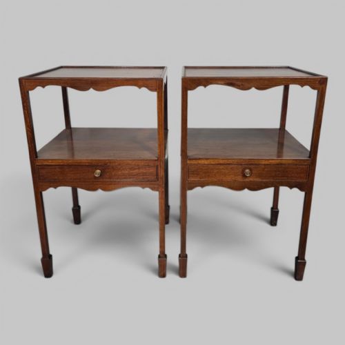 Pair Regency Bedside Lamp Tables