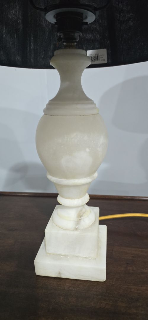 SUPER PAIR MARBLE TABLE LAMPS - ADDITIONAL PHOTO 3