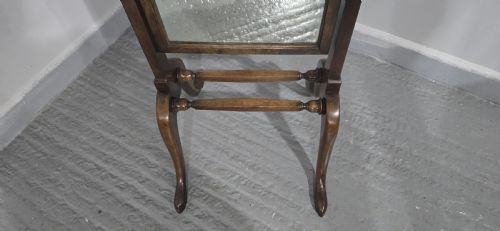 QUEEN ANNE WALNUT CHEVAL MIRROR - ADDITIONAL PHOTO 5