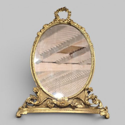 SUPERB GILT DRESSING TABLE MIRROR