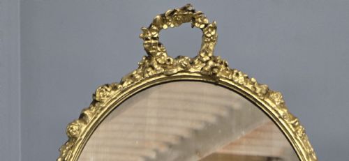 SUPERB GILT DRESSING TABLE MIRROR - ADDITIONAL PHOTO 4