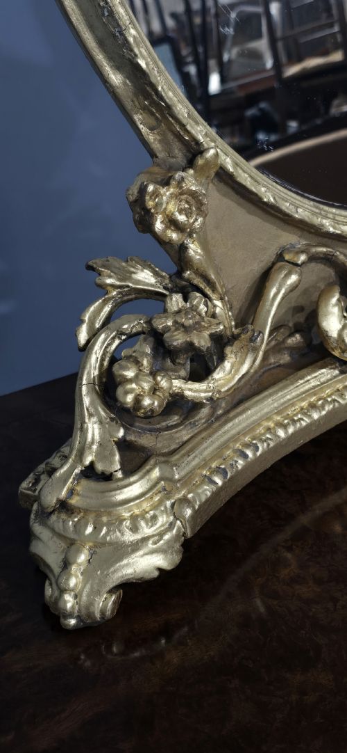 SUPERB GILT DRESSING TABLE MIRROR - ADDITIONAL PHOTO 7