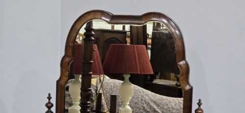 QUEEN ANNE WALNUT CHEVAL MIRROR - ADDITIONAL PHOTO 5