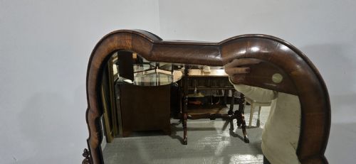 QUEEN ANNE WALNUT CHEVAL MIRROR - ADDITIONAL PHOTO 9