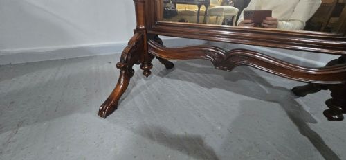 SUPERB FRENCH MAHOGANY CHEVAL MIRROR - ADDITIONAL PHOTO 10