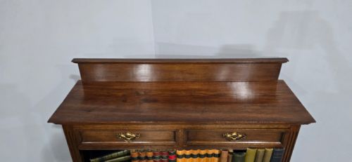 TOP QUALITY OAK OPEN ADJUSTABLE LIBRARY BOOKCASE - ADDITIONAL PHOTO 4