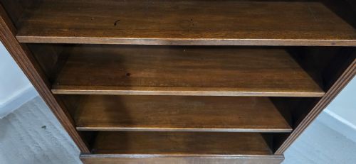 TOP QUALITY OAK OPEN ADJUSTABLE LIBRARY BOOKCASE - ADDITIONAL PHOTO 11