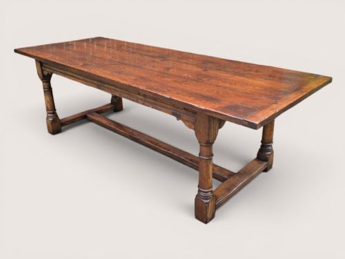 OUTSTANDING OAK REFRECTORY KITCHEN FARMHOUSE DINING TABLE