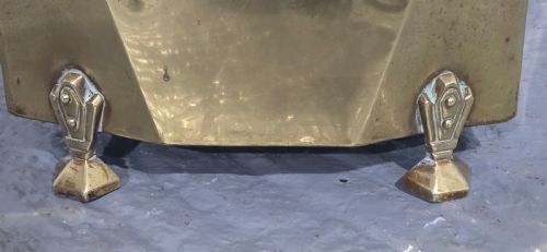 BRASS ART DECO COAL BIN - ADDITIONAL PHOTO 2