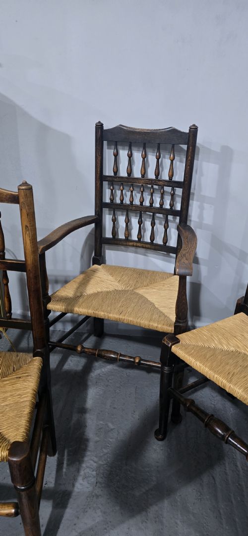HARLEQUIN SET OF EIGHT KITCHEN DINING CHAIRS - ADDITIONAL PHOTO 8