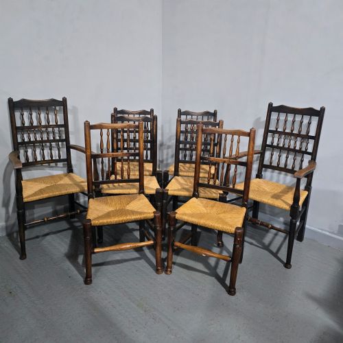 HARLEQUIN SET OF EIGHT KITCHEN DINING CHAIRS - ADDITIONAL PHOTO 1