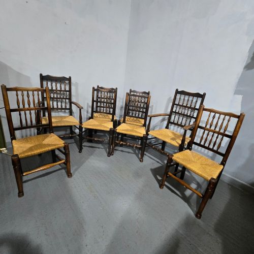 HARLEQUIN SET OF EIGHT KITCHEN DINING CHAIRS - ADDITIONAL PHOTO 11