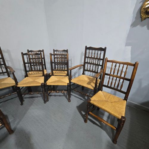 HARLEQUIN SET OF EIGHT KITCHEN DINING CHAIRS - ADDITIONAL PHOTO 12
