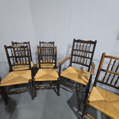 HARLEQUIN SET OF EIGHT KITCHEN DINING CHAIRS - ADDITIONAL PHOTO 13