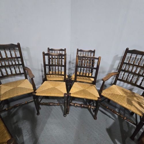HARLEQUIN SET OF EIGHT KITCHEN DINING CHAIRS - ADDITIONAL PHOTO 14