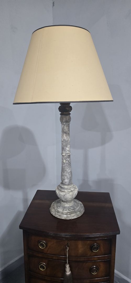 LARGE FRENCH MARBLE LAMP - ADDITIONAL PHOTO 2