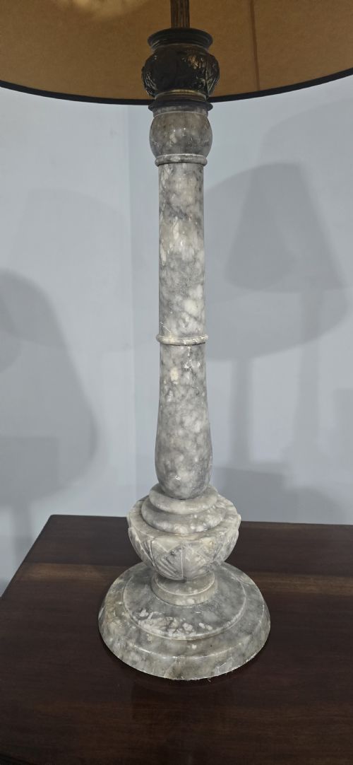 LARGE FRENCH MARBLE LAMP - ADDITIONAL PHOTO 4
