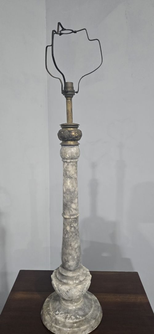 LARGE FRENCH MARBLE LAMP - ADDITIONAL PHOTO 6