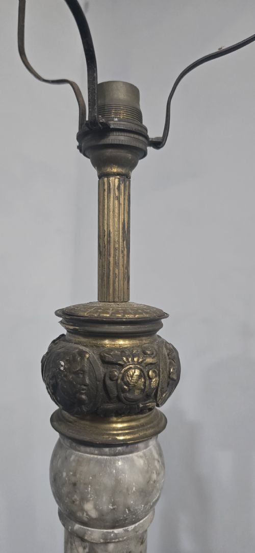 LARGE FRENCH MARBLE LAMP - ADDITIONAL PHOTO 7