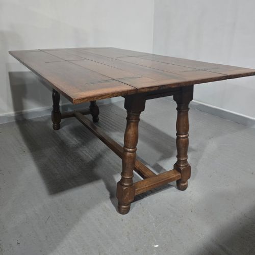 SUPER OAK KITCHEN REFRECTORY FARMHOUSE DINING TABLE - ADDITIONAL PHOTO 9