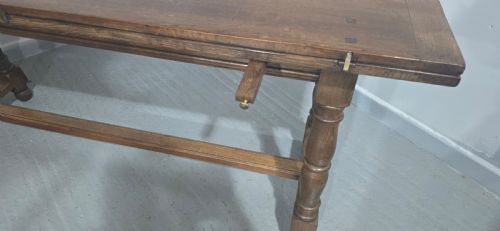 SUPER OAK KITCHEN REFRECTORY FARMHOUSE DINING TABLE - ADDITIONAL PHOTO 12