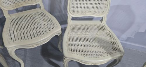 SET SIX FRENCH BERGERE DINING CHAIRS - ADDITIONAL PHOTO 5