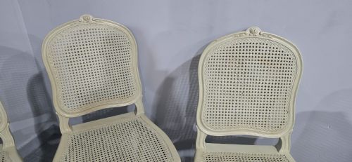 SET SIX FRENCH BERGERE DINING CHAIRS - ADDITIONAL PHOTO 7