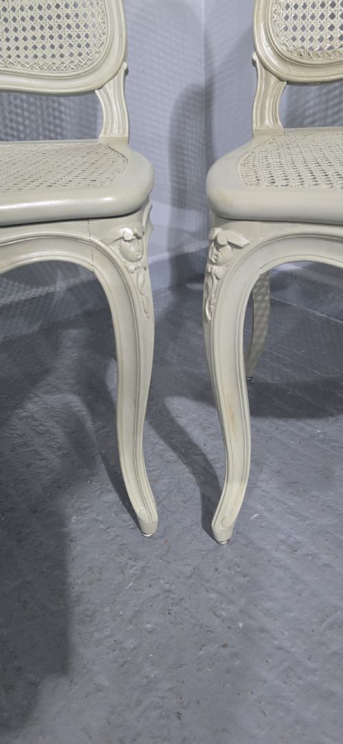 SET SIX FRENCH BERGERE DINING CHAIRS - ADDITIONAL PHOTO 9