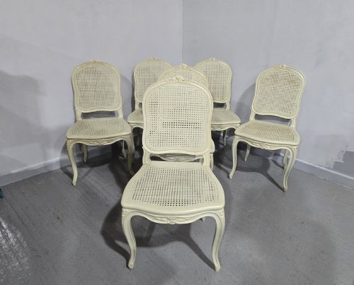 SET SIX FRENCH BERGERE DINING CHAIRS - ADDITIONAL PHOTO 10