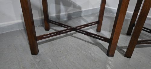 FINE PAIR MAHOGANY CHIPPENDALE SIDE LAMP TABLES - ADDITIONAL PHOTO 5