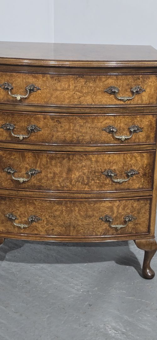 SUPER BURR WALNUT CHEST OF DRAWERS - ADDITIONAL PHOTO 3