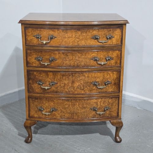 SUPER BURR WALNUT CHEST OF DRAWERS - ADDITIONAL PHOTO 1