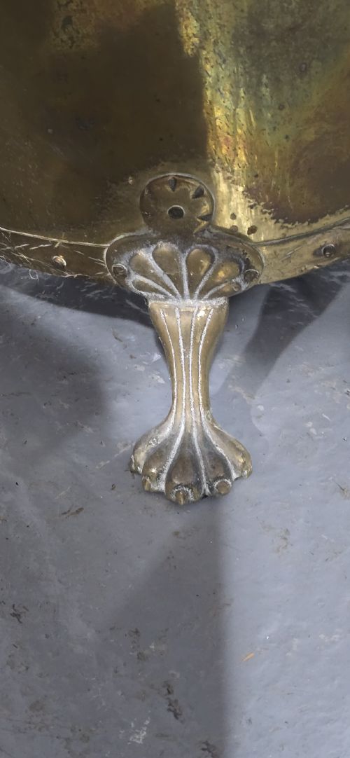 VERY GOOD BRASS LOG BIN - ADDITIONAL PHOTO 5
