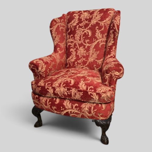 Super Wing Backed Mahogany Chair
