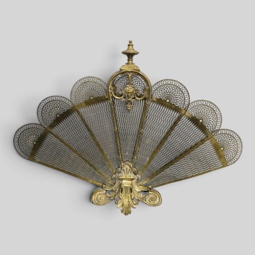 Victorian Peacock Fire Screen