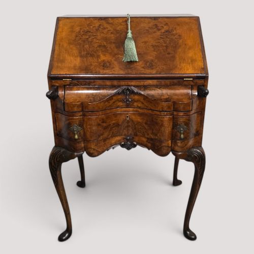 Super Queen Anne Burr Walnut  Bureau