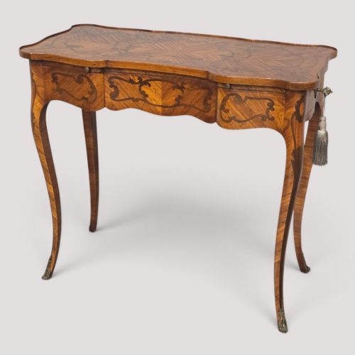 Small and Very Pretty French Marquetry Writing Table