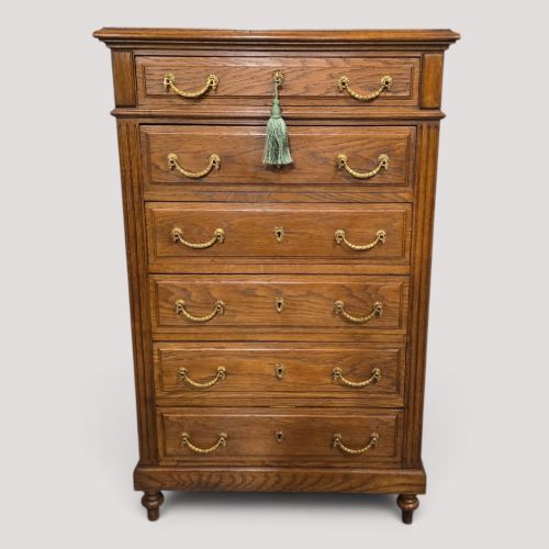Top Quality  Six Drawer French Oak Chest of Drawers