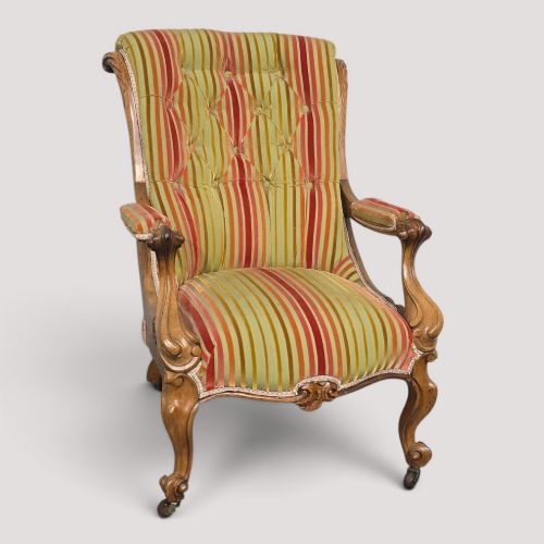 Very Nice Regency Rosewood Llibrary Armchair