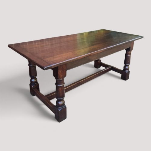 Super Oak Plank Farmhouse Kiitchen Refrectory Dining Table