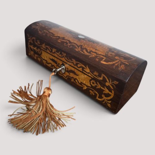 Fine English Inlaid Glove Box
