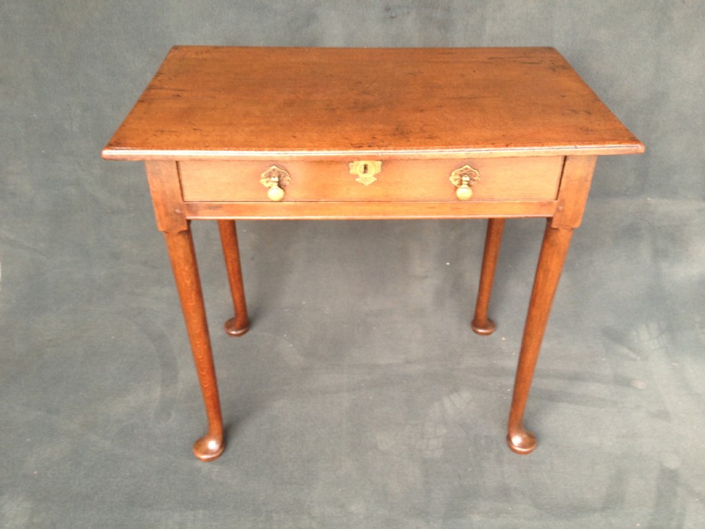 GEORGIAN OAK LOWBOY/SIDE TABLE