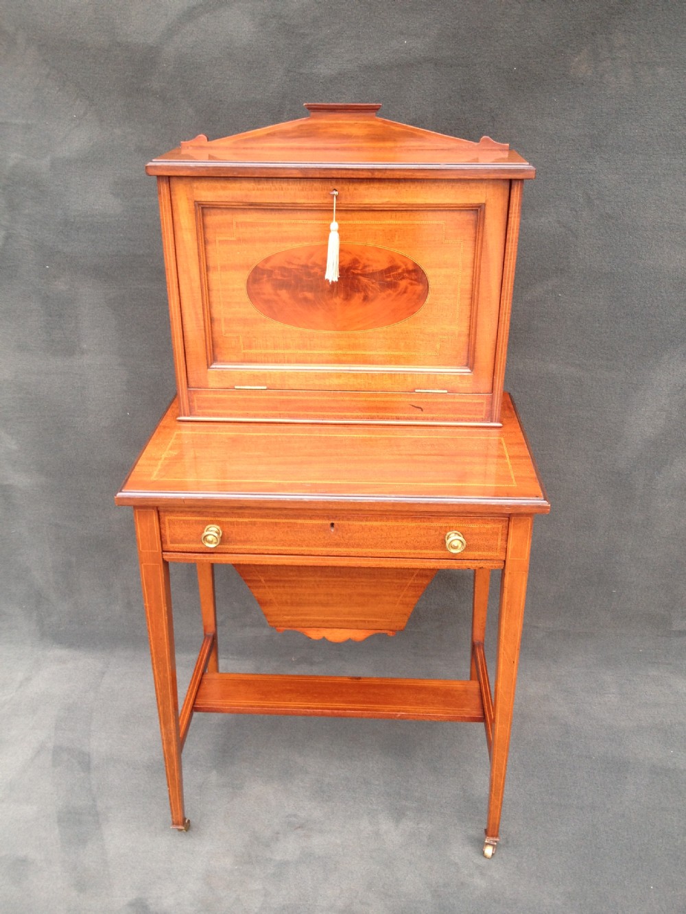Stunning Mahogany Writing Desk/Sewing Box