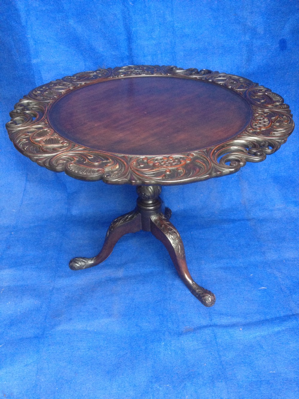 Victorian Carved Flip Top Table