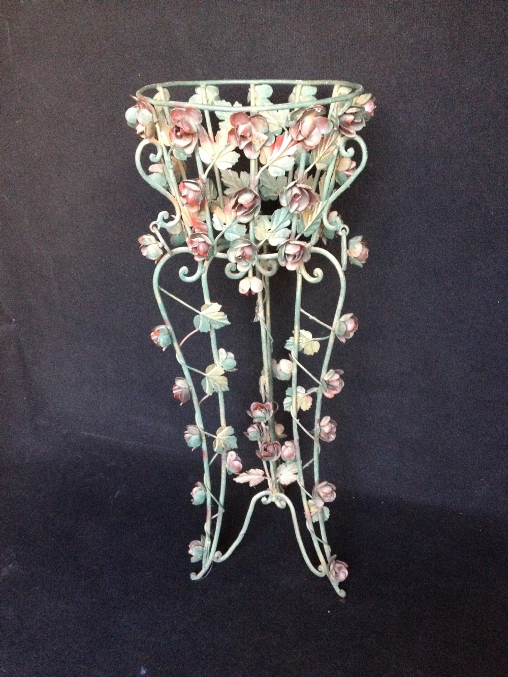 Victorian wrought iron planter