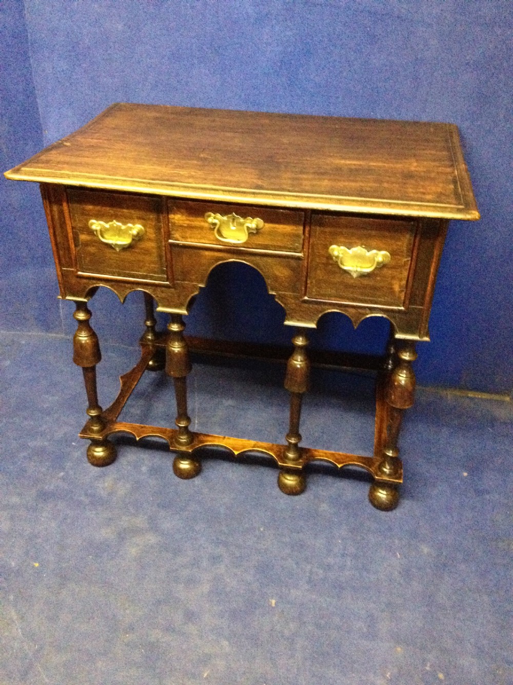Good William and Mary Style Period Oak Lowboy