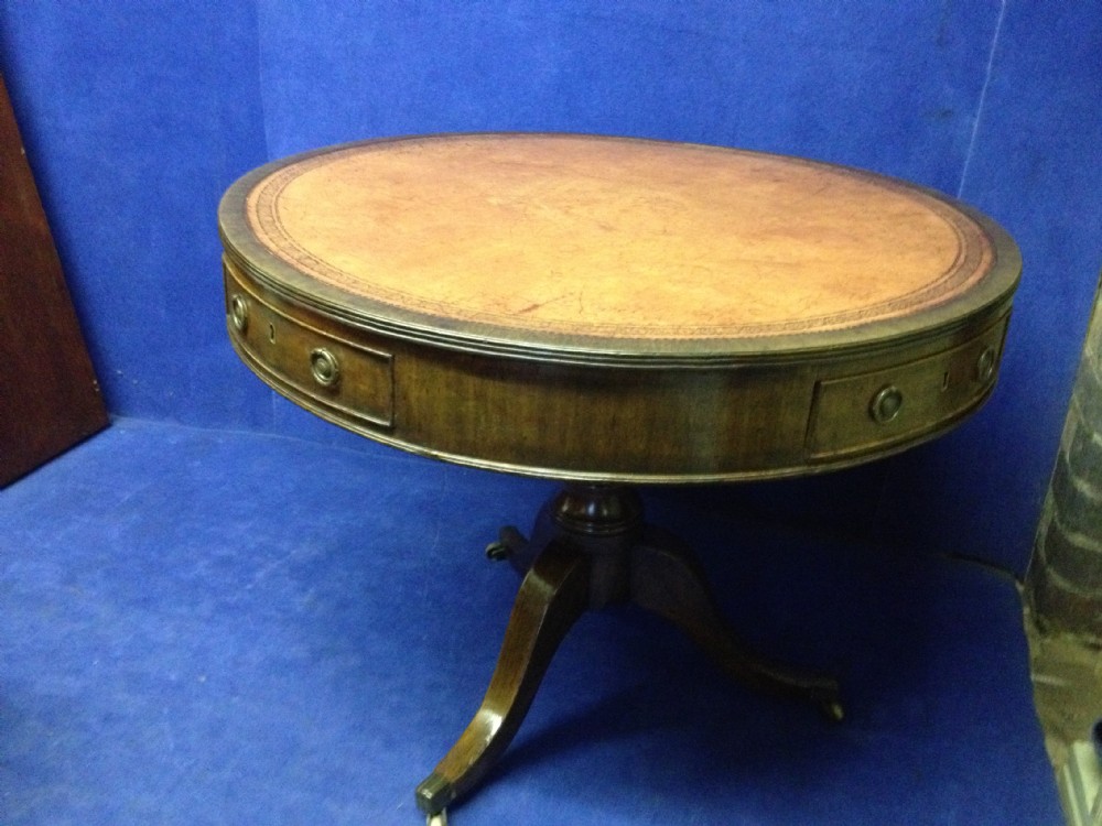 Georgian Mahogany Drum Table