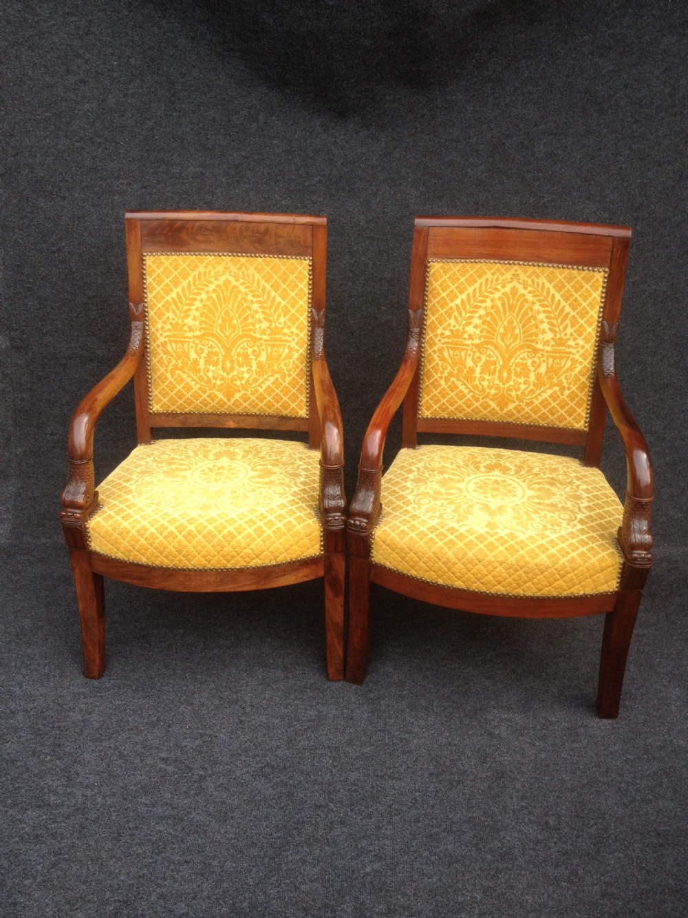 Good pair Napolionic Library Chairs