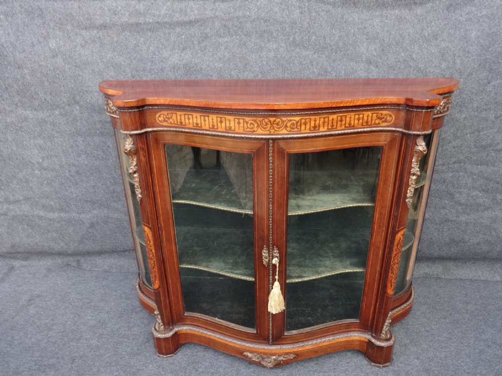 Marquetry inlaid Mahogany Credenza