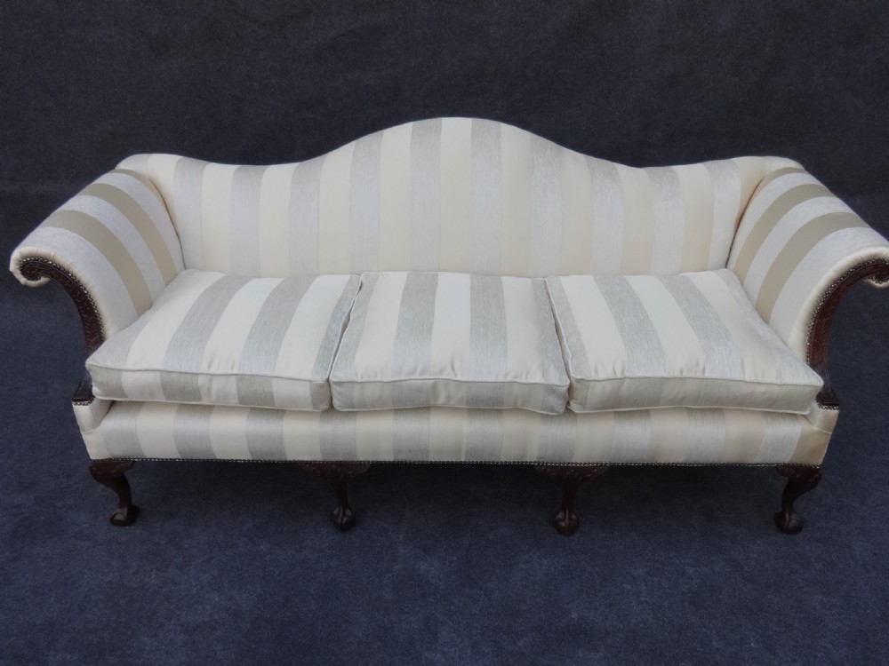 Antique Mahogany Hump Backed Sofa,Settee